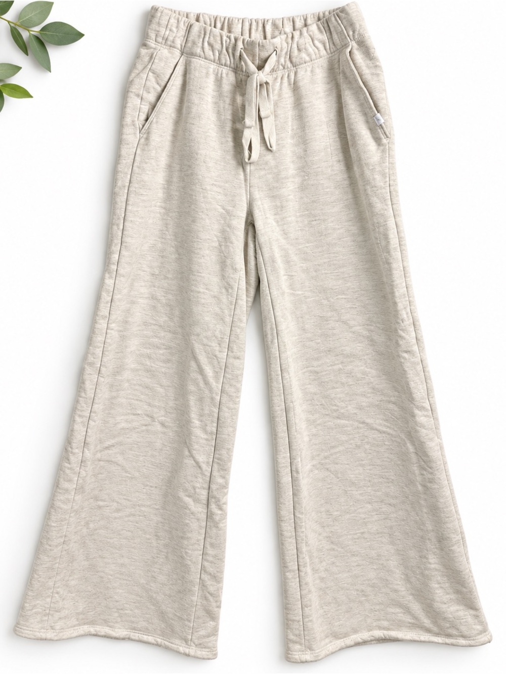 Out From Under Lived In Flare Sweatpants Medium Oatmeal Cream